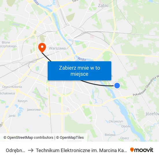 Odrębna to Technikum Elektroniczne im. Marcina Kasprzaka nr 36 map