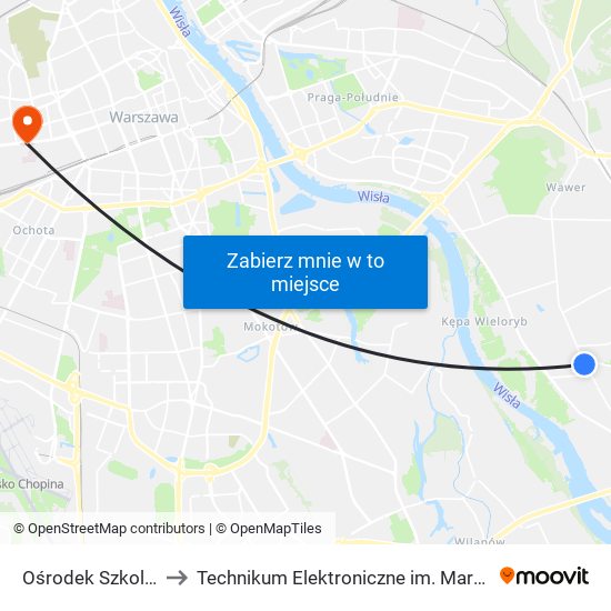 Ośrodek Szkoleniowy 02 to Technikum Elektroniczne im. Marcina Kasprzaka nr 36 map