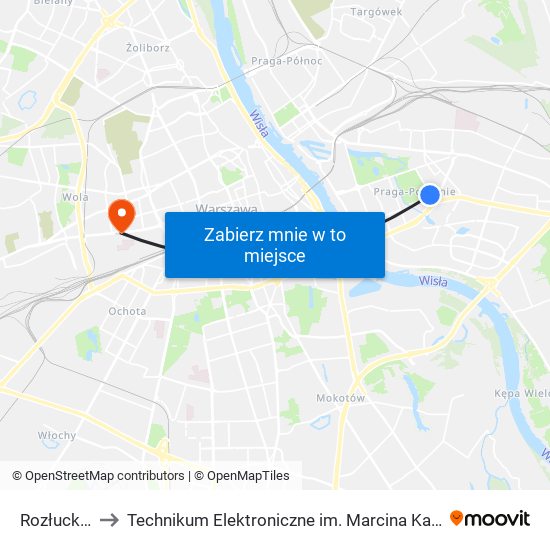 Rozłucka 01 to Technikum Elektroniczne im. Marcina Kasprzaka nr 36 map