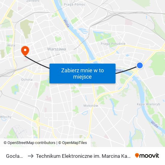 Gocław 02 to Technikum Elektroniczne im. Marcina Kasprzaka nr 36 map