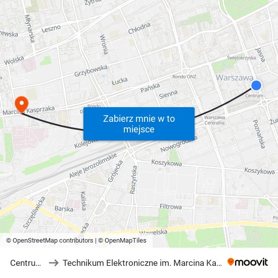 Centrum 03 to Technikum Elektroniczne im. Marcina Kasprzaka nr 36 map