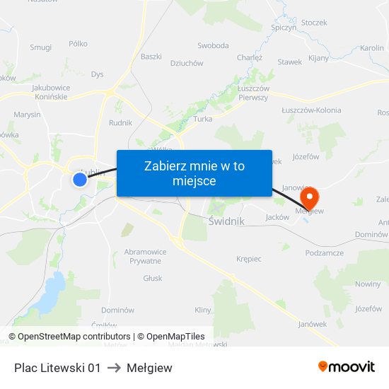 Plac Litewski 01 to Mełgiew map