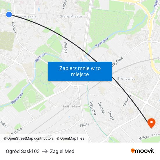 Ogród Saski 03 to Zagiel Med map