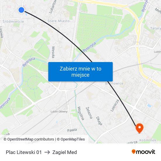 Plac Litewski 01 to Zagiel Med map