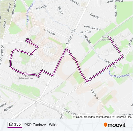 356 bus Line Map