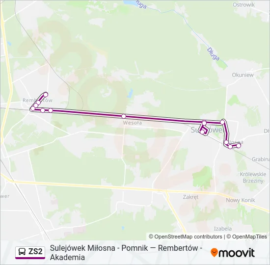ZS2 Bus Line Map