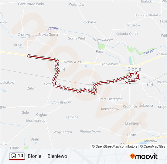 10 bus Line Map