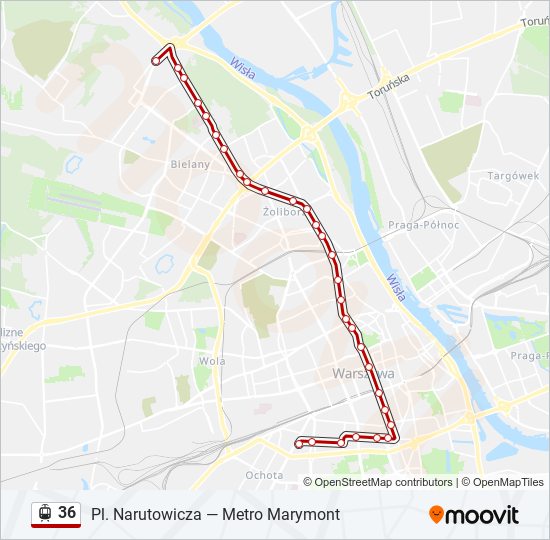 36 light rail Line Map