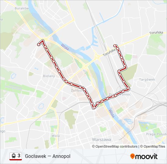 3 light rail Line Map