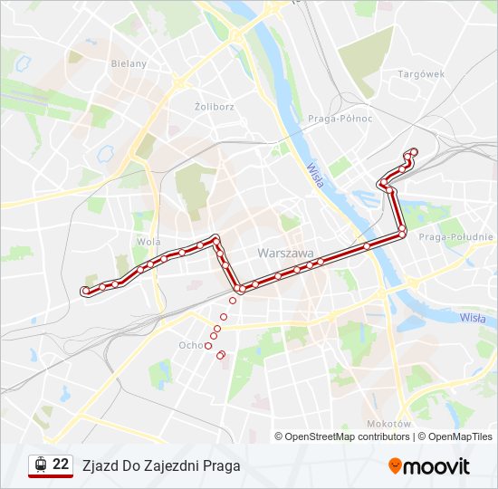 22 light rail Line Map