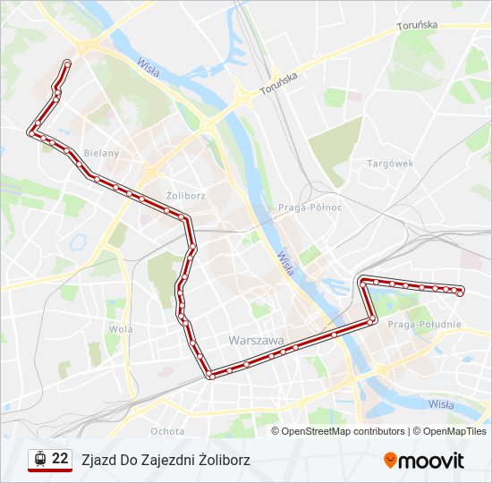 22 light rail Line Map