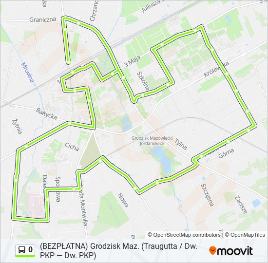 0 bus Line Map