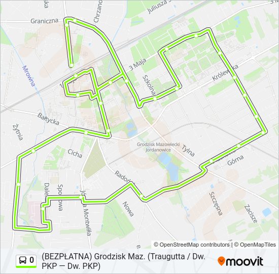 0 bus Line Map