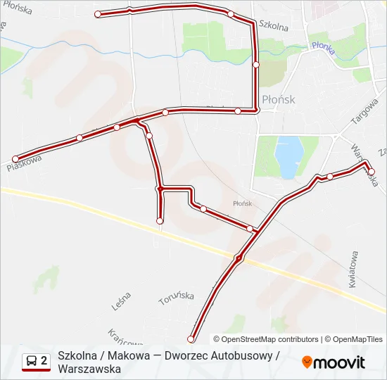 Автобус 2: карта маршрута