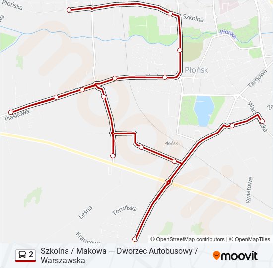 2 bus Line Map