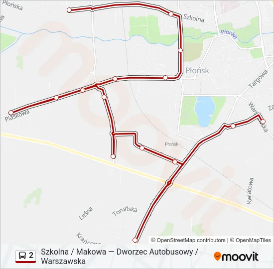 Автобус 2: карта маршрута