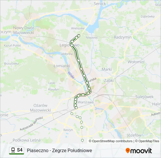 S4 Train Line Map