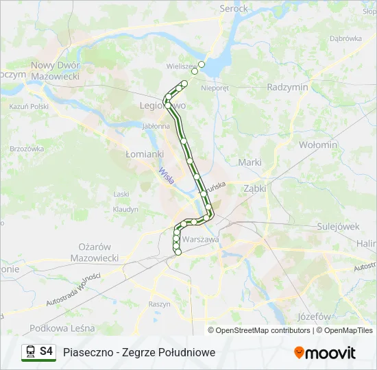 S4 Train Line Map