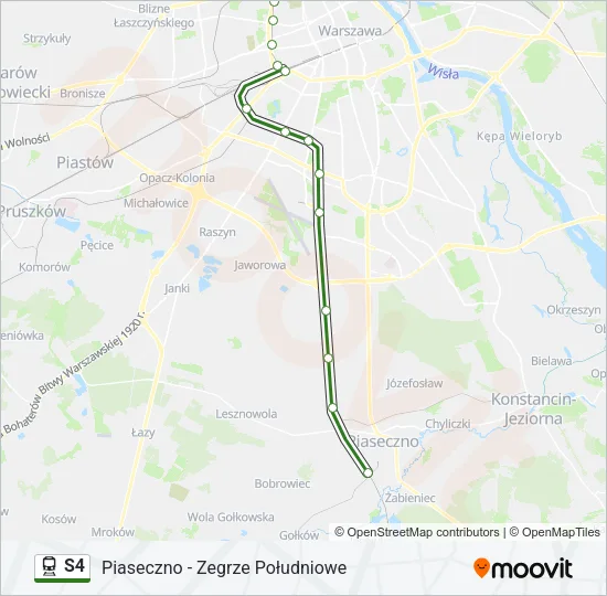 S4 Train Line Map