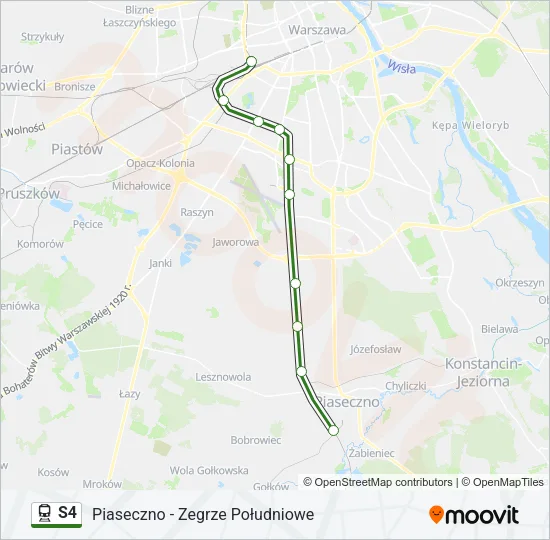 S4 Train Line Map