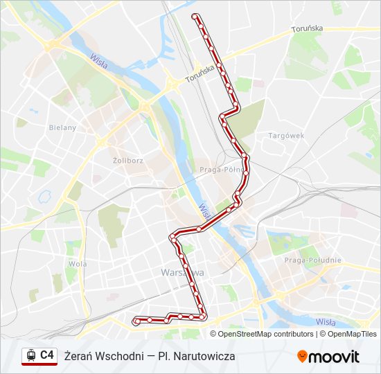 C4 light rail Line Map