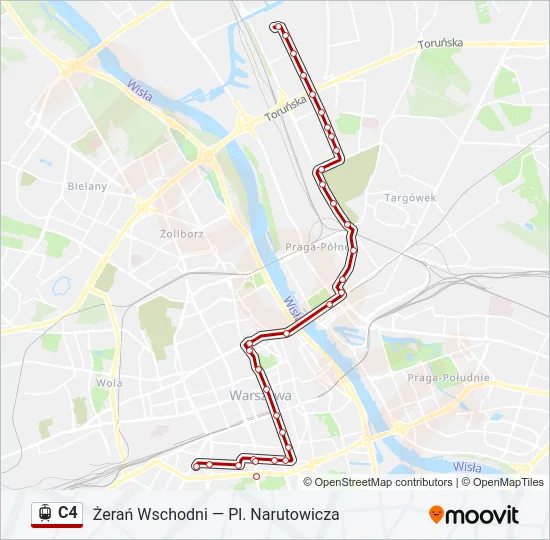 C4 Light Rail Line Map