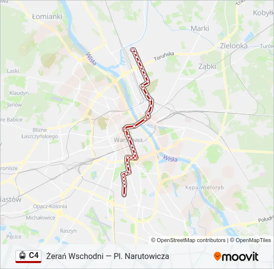 C4 Light Rail Line Map