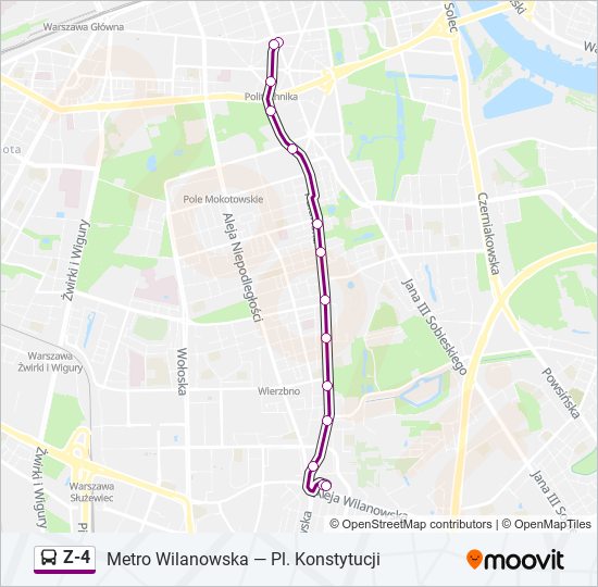 Z-4 Bus Line Map