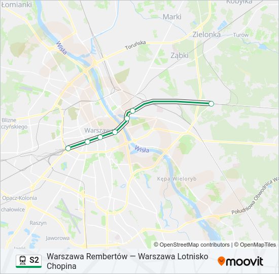 S2 train Line Map