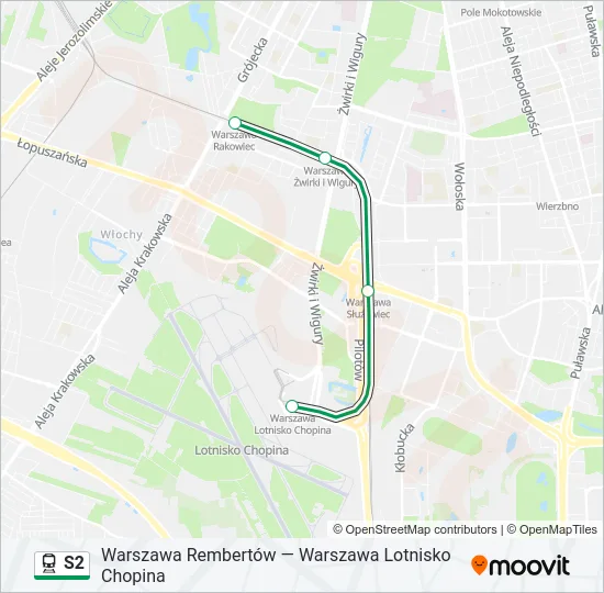 S2 Train Line Map