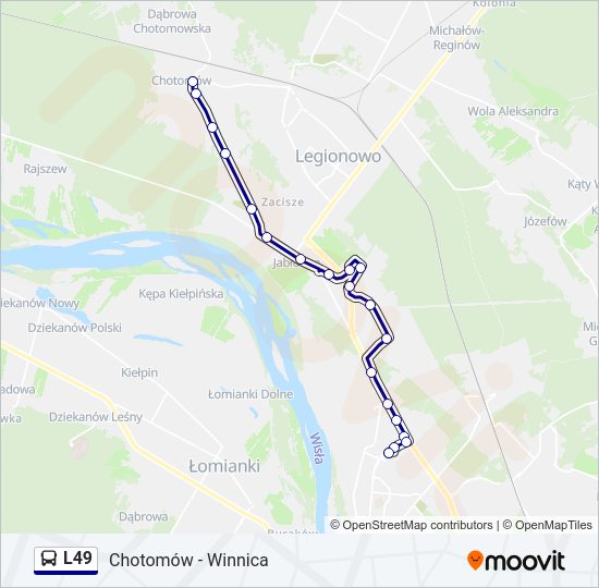 L49 bus Line Map