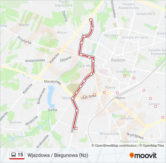 15 bus Line Map