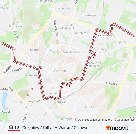 10 bus Line Map