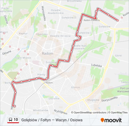 10 bus Line Map