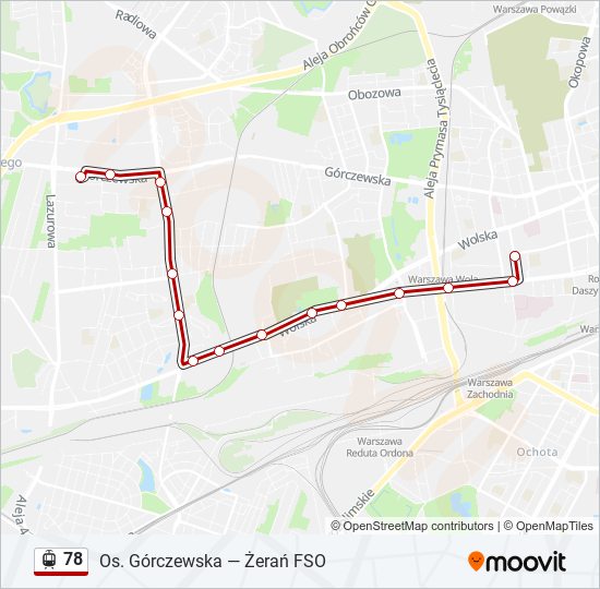 78 light rail Line Map