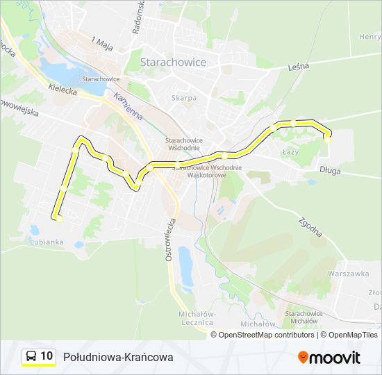 10 bus Line Map