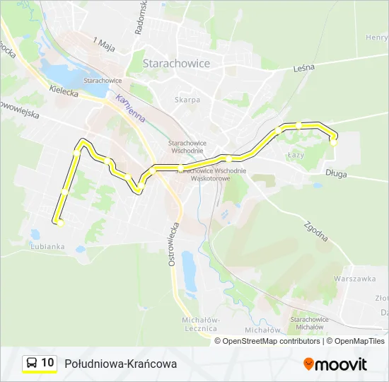 10 Bus Line Map