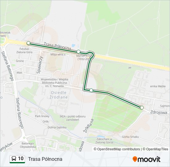 10 bus Line Map