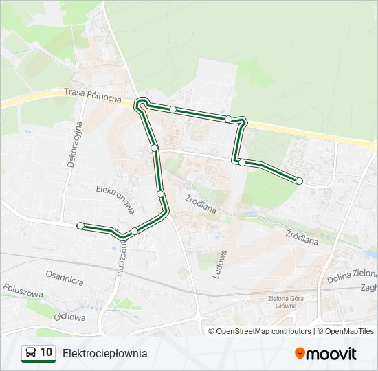 10 bus Line Map