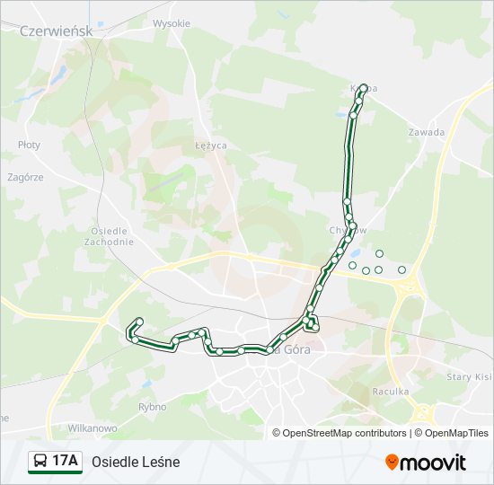 17A bus Line Map