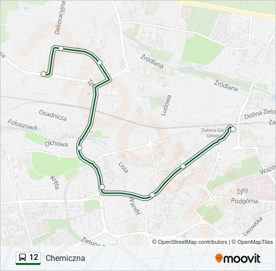 12 bus Line Map