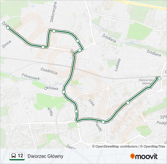 12 bus Line Map