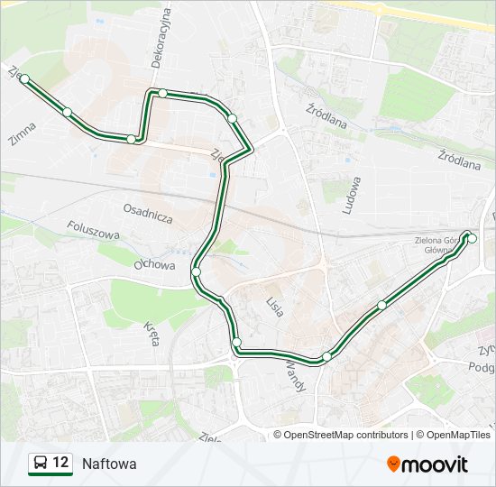 12 bus Line Map