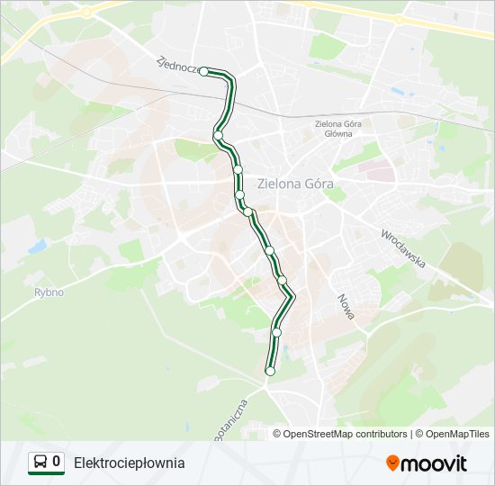 0 bus Line Map