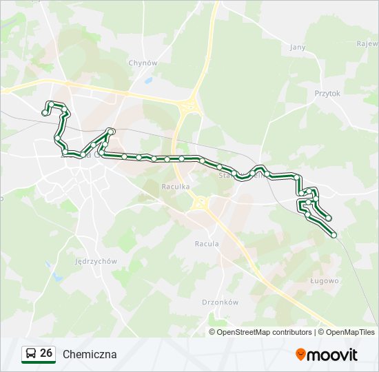 26 bus Line Map