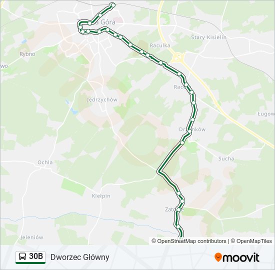 30B bus Line Map