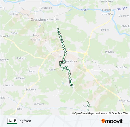 9 bus Line Map