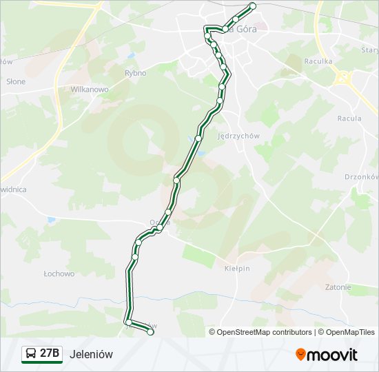 27B bus Line Map