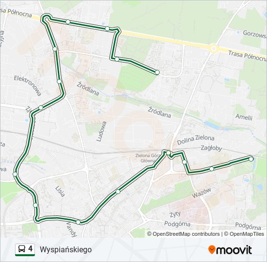 4 bus Line Map