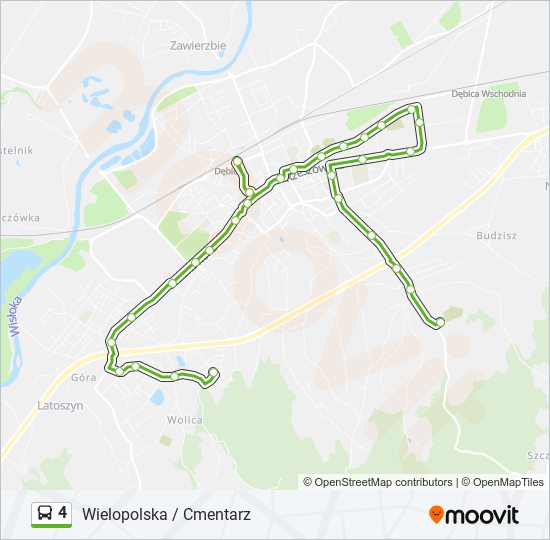 4 bus Line Map